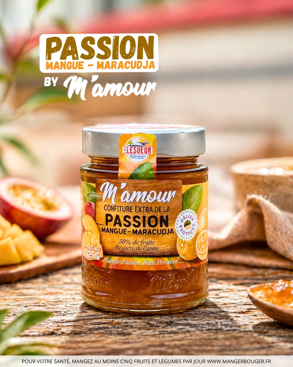 M'amour, confiture Passion mangue-maracudja